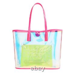 MCM Medium Flo Transparent Holographic Shopper Bag B1109