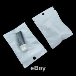 Matte Clear Flat Plastic Packaging Bags With Hang Hole Zip Lock Frosted Pouches