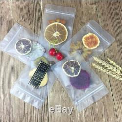 Matte Clear Plastic Stand Up Zip Bags Food Gift Lock Pouch Resealable Packaging