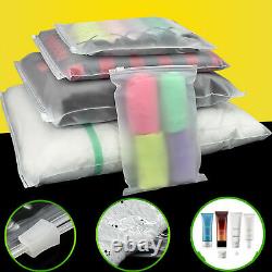 Matte Clear Plastic Zip Clothes Bags Underwear Packaging Lock Pouches Resealable