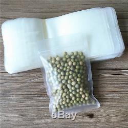 Matte Clear Plastic Zip Lock Bags Food Storage Pouches Packaging Resealable