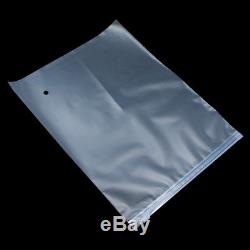 Matte Clear Self Seal Ziplock Plastic Reusable Pouch Travel Clothes Storage Bags