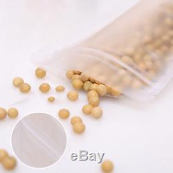 Matte Clear Stand Up Plastic ZipLock Bags Resealable Food Pouches VARIOUS SIZES