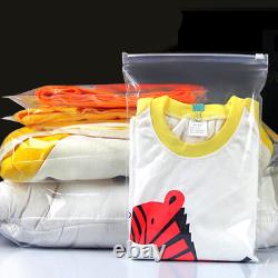 Matte Clear for Zip Clothes Self Seal Lock Plastic Bag Travel Storage Packaging