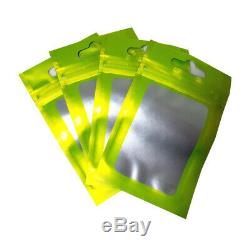 Matte Colorful Clear Mylar Bag Plastic Food Package Aluminum Grip Ziplock Pouch