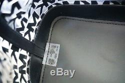 Michael Kors Fulton Sport Medium Bucket Messenger Clear Plastic Bag Mk Black