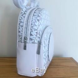 Michael Kors Medium Backpack Bag Optic White & Clear Leather/Plastic NewithNWT
