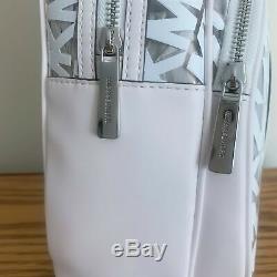 Michael Kors Medium Backpack Bag Optic White & Clear Leather/Plastic NewithNWT
