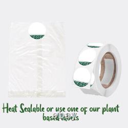 N12a NatureFlex Bio Plastic Heat Sealable Food Bags 12x4 Plant Based -Uk Made