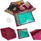New 10 X Clear Saree Clothes Garment Sari Storage Bags Wardrobe Organiser Maroon
