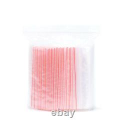 NEW 100 Small Clear Bags Plastic Baggy Grip Self Seal Resealable Zip Lock 4-26cm