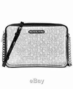 NEW Michael Kors Clear Logo Plastic Crossbody Bag, Black =EBAY SALE=