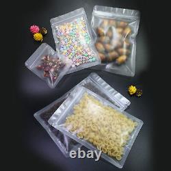 New Frosted Clear Plastic Zip Seal Storage Bags in Different Quantity and Sizes