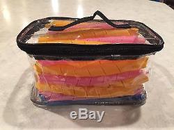 New Lot Of 50 Clear Zippered Cosmetic Vinyl Plastic Make-up Bag Pouch Case