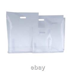 New See Through Heavy Duty Plastic Carrier Bags Party Gift Clear Bags
