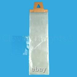 Newspaper Bags 6 x 19 0.8 Mil Clear Flat Plastic Bag 100 500 1000