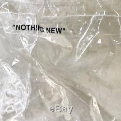 Off-White clear VINYL drawstring Plastic Bag