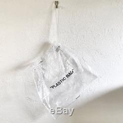 Off-White clear VINYL drawstring Plastic Bag