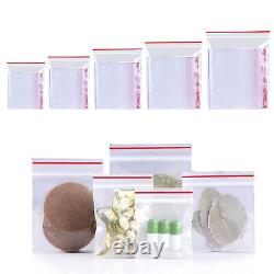 PE Zip-lock Bags Plastic Grip Self Seal Resealable Food Grade Clear Storage Bags