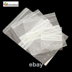 PLASTIC RESEALABLE GRIP SEAL BAGS (write on panel)
