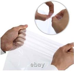 Pick Quantity 1-1000 6x9 Reclosable Resealable Clear Zipper Plastic Bags 4Mil