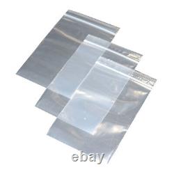 Pick Quantity 1-2000 9x12 Reclosable Resealable Clear Zipper Plastic Bags 4Mil