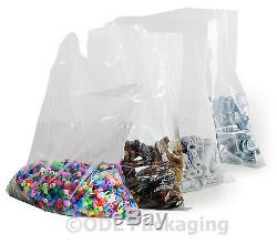 Plain Clear Plastic Polythene Bags for Food Crafts Storage 80g 120g 200g 400g