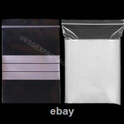 Plain & Writeable Grip Seal Bags Polythene Clear Bags