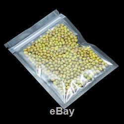 Plastic Bags Food Storage Clear Zipper Reclosable Packing Matte Stand Up Pouches