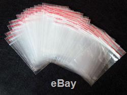 Plastic Clear Grip Seal Resealable Reusable Polyethylene Zip lock Bags