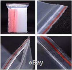 Plastic Clear Grip Seal Resealable Reusable Polyethylene Zip lock Bags