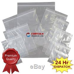 Plastic Clear Mini Grip Bags Self Sealable Poly Self Seal Multi Listing BIN