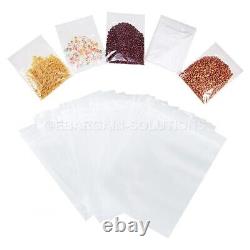 Plastic Food Bags Packaging Clear Many Sizes