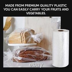 Plastic Food Bags on a Roll Reusable Food Freezing Bag for Fruits 9 x 14 x 17