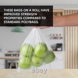 Plastic Food Bags on a Roll Reusable Food Freezing Bag for Fruits 9 x 14 x 17