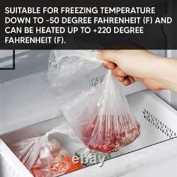 Plastic Food Bags on a Roll Reusable Food Freezing Bag for Fruits 9 x 14 x 17