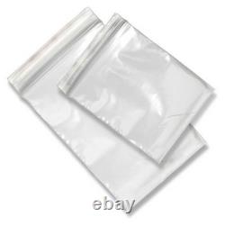 Plastic Grip Seal Clear Poly Bags Baggies Resealable Zip Lock Small Earrings