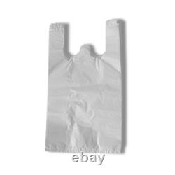 Plastic Vest Carrier Bags, Green, Red, Black, Blue & Clear Reusable All Sizes