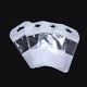 Plastic White Clear For Zip Bags Reclosable Lock Poly Jewelry Pouches Hang Hole
