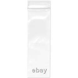Plymor Heavy Duty Plastic Reclosable Zipper Bags, 4 Mil, 2 x 6 (Case of 8,000)