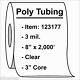Poly Tubing Roll 8x2000' 3 Mil Clear Heat Sealable Plastic Bag On Roll 123177