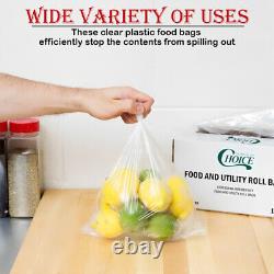 Polythene Food Bags Poly Max Clear Storage Freezing Bags 100Gauge All Sizes
