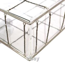 CHANEL Plastic Box Chain Grid Clear Shoulder Bag Rare