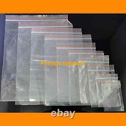 RV Grip Seal Zip lock Bags Resealable Clear Plastic ALL SIZES Cheapest