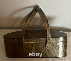 Rare Beautiful vintage 50's Wilardy brown/ grey Lucite bag collectable