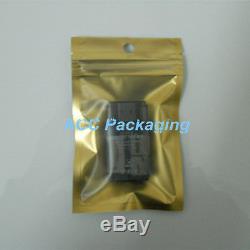Reclosable Clear Gold Zip Lock Plastic Retail Packaging Bags Pouches Hang Hole