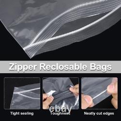 Reclosable Plastic Bags, 2 Mil 8 x 10 Clear Storage Bags for Jewelry 1000 Pcs