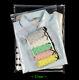 Resealable Matte Clear Plastic Zip Clothes Bags Toiletry Underwear Lock Pouches