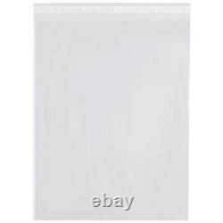 Resealable Poly Bag 12 x 15 Inch, 500 Pack, 4 Mil, Clear Reclosable Plastic Bags