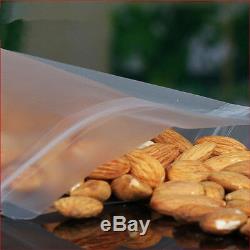 Resealable Stand Up Zip Lock Bags Matte Clear Pouches Food Grade Storage Package